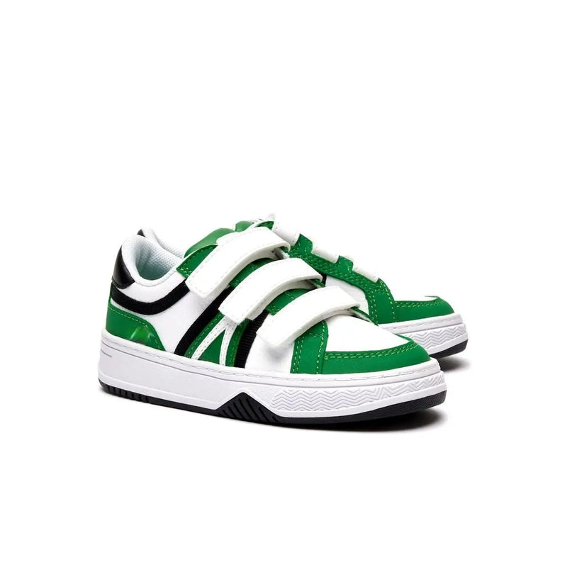 Tênis Velcro Verde e Branco